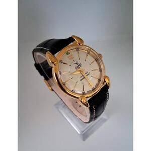 Vintage Camy Men's Leather Mechanical Watch RARE